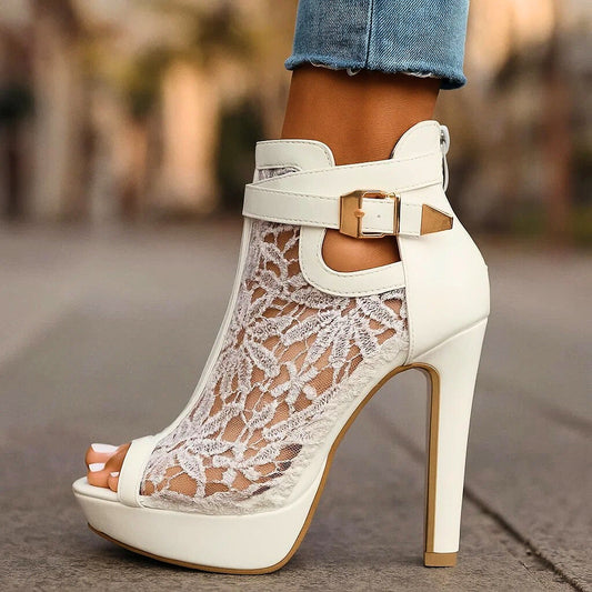 Celeste Lace Heels
