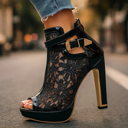 Celeste Lace Heels