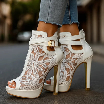 Celeste Lace Heels