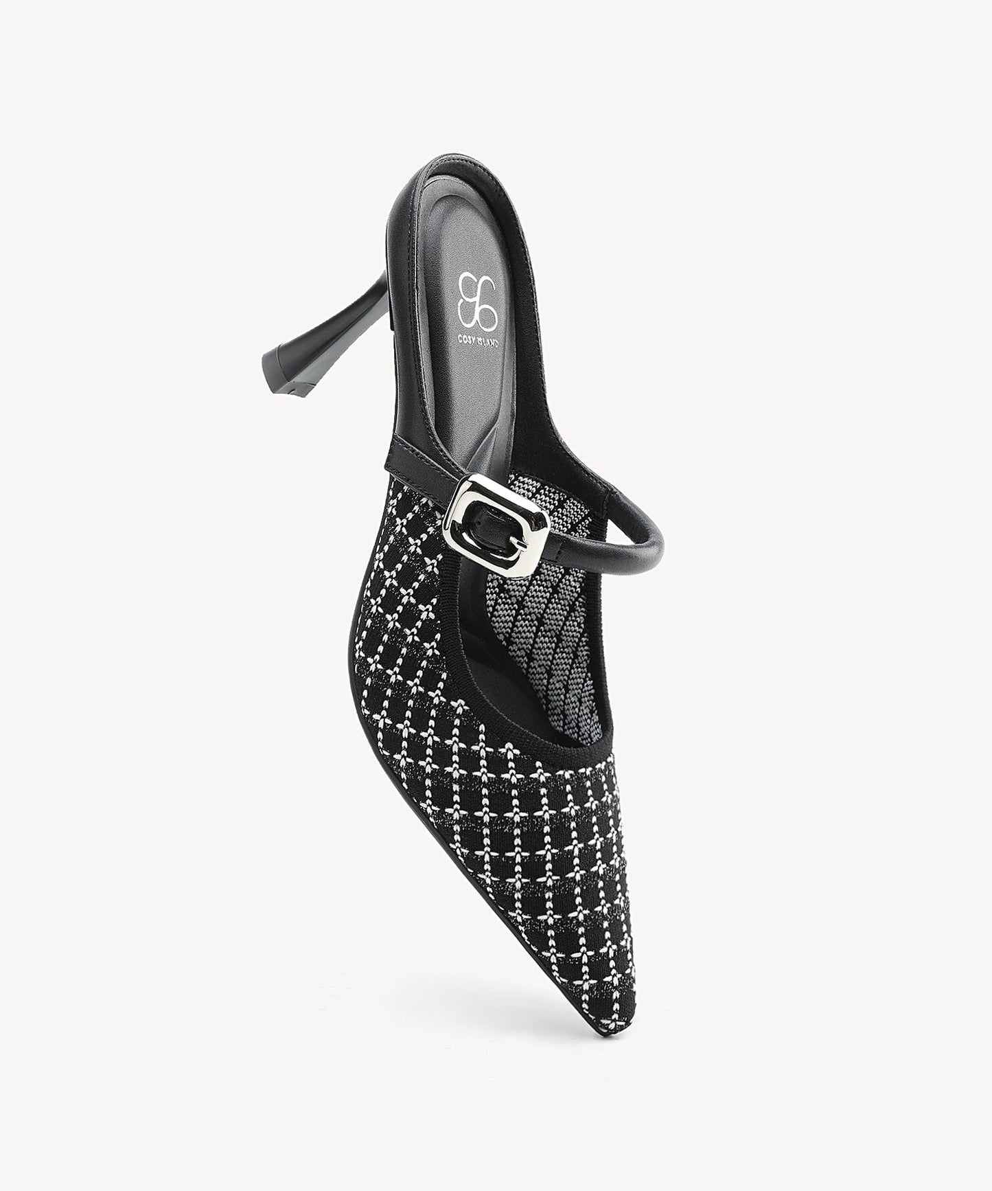 GraceLithe Pointed Toe Heeled Mule