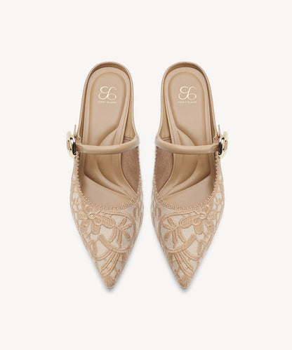 GraceLithe Pointed Toe Heeled Mule