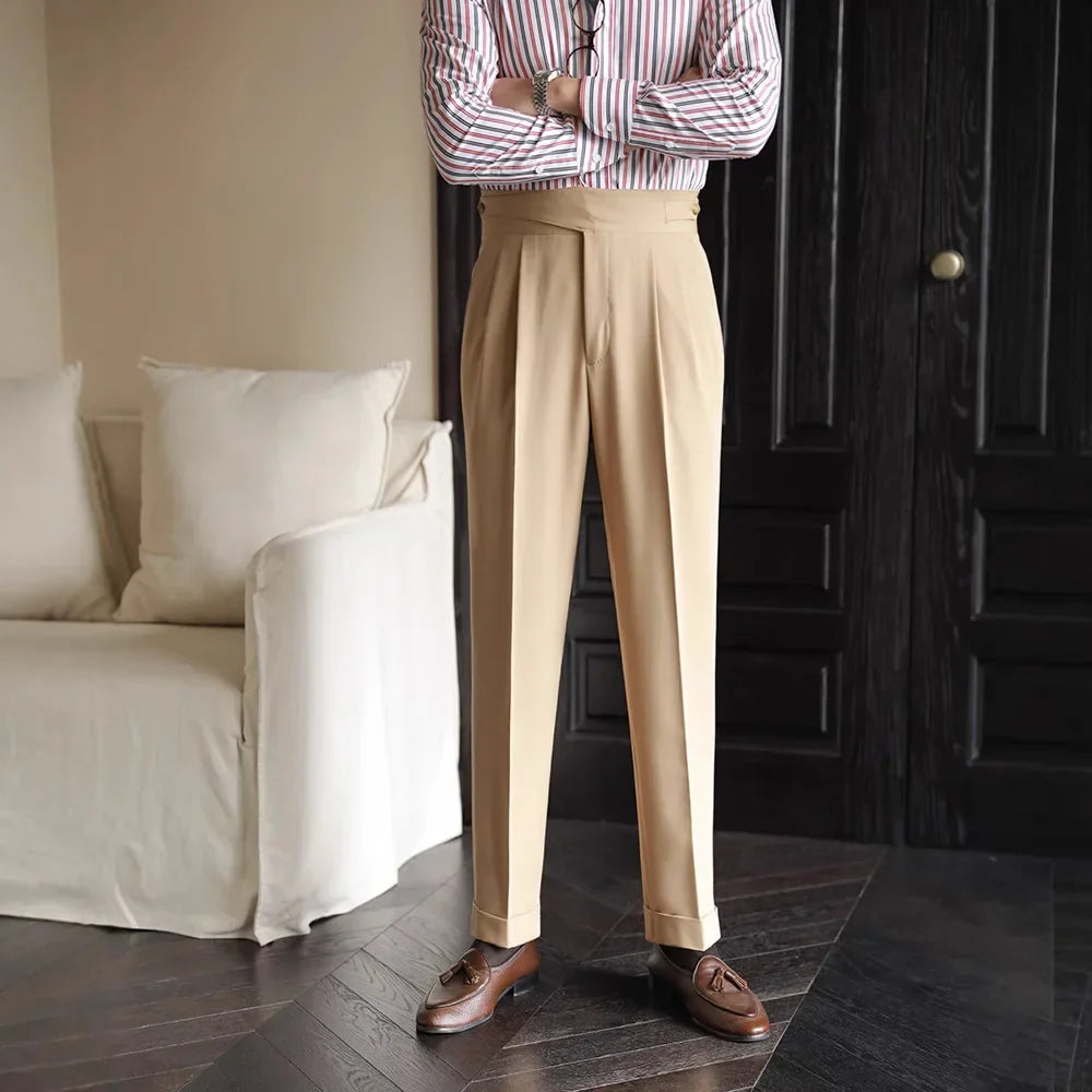 Harlow Plaid Tailored Trousers