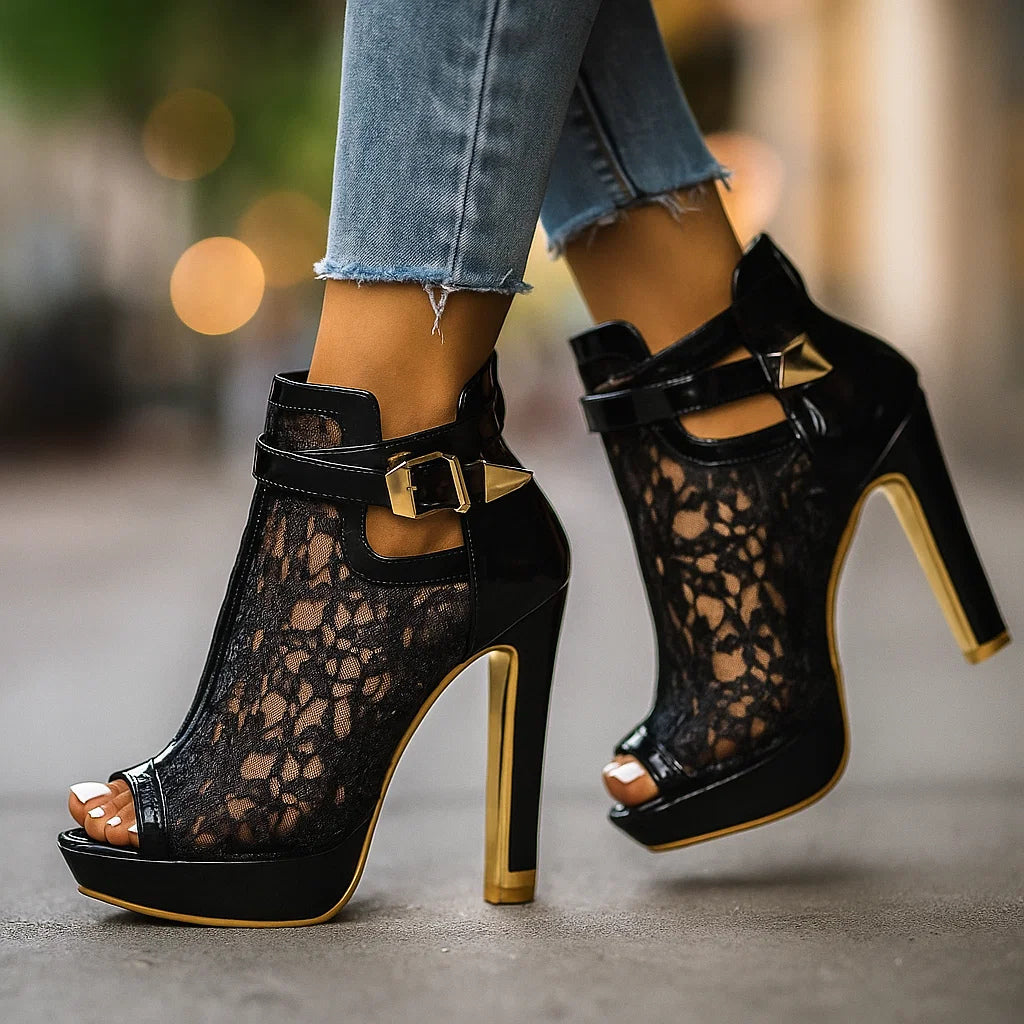 Celeste Lace Heels